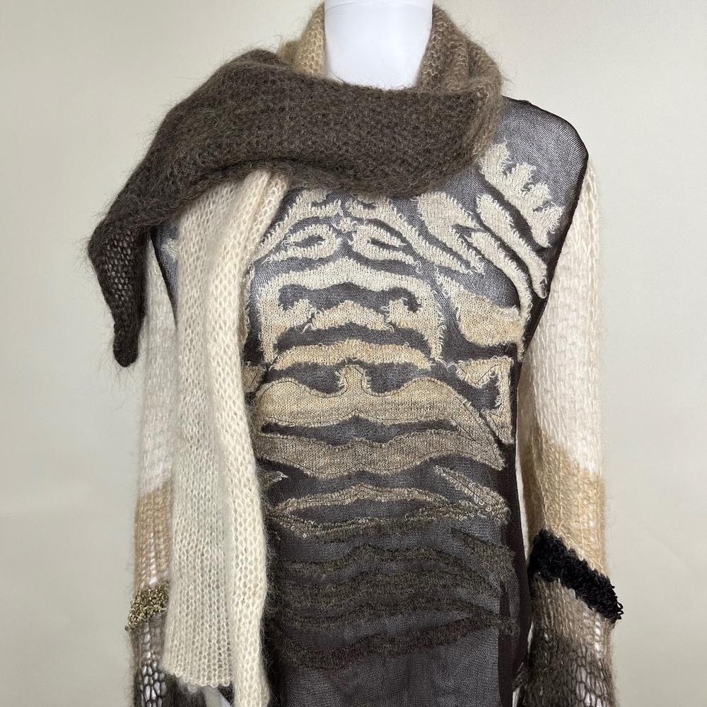 Jean Paul Gaultier Fall / Winter 2007 Ombré Scarf Sweater